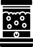 icône de glyphe de mangeoire pour animaux de compagnie vecteur