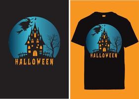 conception de t-shirt d'halloween vecteur