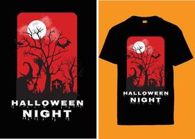 conception de tshirt typographie vintage hallowen vecteur