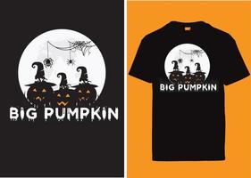 conception de tshirt typographie halloween vecteur