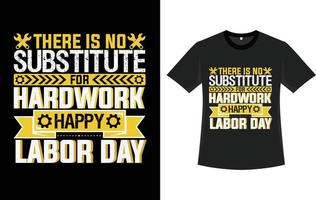 conception de t-shirt de la fête du travail vecteur