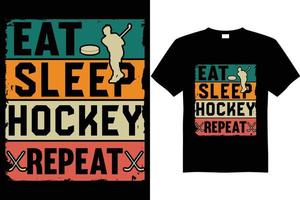 conception de t-shirt de hockey, t-shirt de hockey drôle vecteur