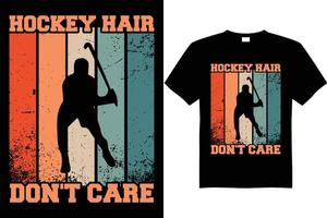 conception de t-shirt de hockey, t-shirt de hockey drôle vecteur