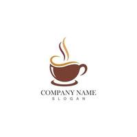 tasse à café logo modèle vecteur icône design
