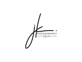 lettre jk signature logo template vecteur