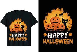 joyeux halloween t-shirt vecteur