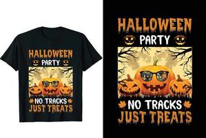 conception de t-shirt de fête d'halloween vecteur