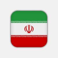 drapeau iranien, couleurs officielles. illustration vectorielle. vecteur