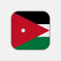 drapeau jordanien, couleurs officielles. illustration vectorielle. vecteur