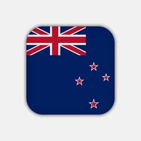drapeau néo-zélandais, couleurs officielles. illustration vectorielle. vecteur