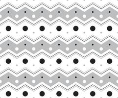 cercle de polkadot gris blanc noir rond horizontal zig zag ligne rayure point tiret ligne cercle modèle sans couture illustration vectorielle nappe, papier d'emballage de tapis de pique-nique, tapis, tissu, textile, écharpe vecteur