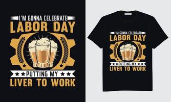 conception de t-shirt de la fête du travail, conception de t-shirt de la fête du travail heureuse, conception de t-shirt de la fête du travail internationale, conception de t-shirt de l'union de la fête du travail, conception de t-shirt de la fête du travail mondiale, vecteur de la fête du travail