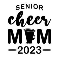 senior cheer maman 2023 vecteur