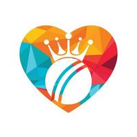 création de logo vectoriel roi de cricket.