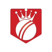 création de logo vectoriel roi de cricket.