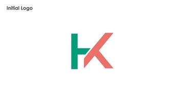 alphabet lettres initiales monogramme logo hk, kh, h et k vecteur