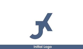 alphabet lettres initiales monogramme logo jk, kj, j et k vecteur