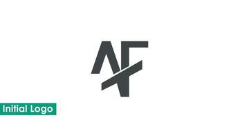 alphabet lettres initiales monogramme logo af, fa, a et f vecteur