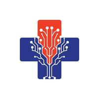 création de logo vectoriel de technologie médicale.