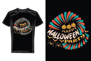 conception de t-shirts. conception de t-shirt de typographie halloween. vecteur
