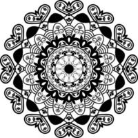 conception de mandala rond pour l'intérieur, les livres et les pages à colorier et pour la décoration vecteur