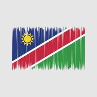 pinceau drapeau namibie. drapeau national vecteur