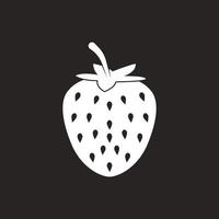 fond de logo fraise vecteur