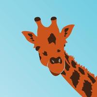 girafe logo vector illustration symbole design