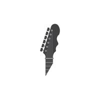 conception de symbole d'illustration vectorielle de logo de guitare vecteur