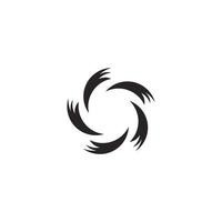 conception de symbole d'illustration vectorielle de logo de tempête vecteur