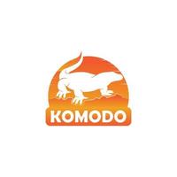 vecteur d'icône de komodo