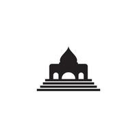 conception de symbole d'illustration vectorielle de logo de mosquée vecteur