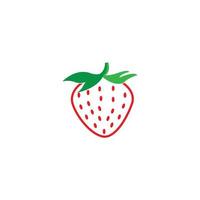 fond de logo dragon icône fraise, conception de modèle d'illustration vectorielle vecteur