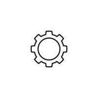 conception de symbole d'illustration vectorielle de logo d'engrenage vecteur