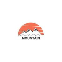 vecteur de logo de montagne