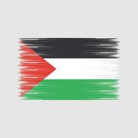 brosse drapeau palestine. drapeau national vecteur
