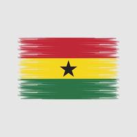 brosse de drapeau du ghana. drapeau national vecteur