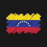 coups de pinceau du drapeau du venezuela. drapeau national vecteur