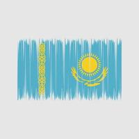 pinceau drapeau kazakhstan. drapeau national vecteur