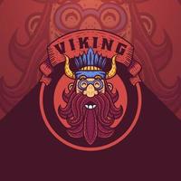 logo viking de la nature vecteur