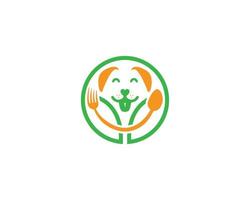 modèle de vecteur de conception de logo de restaurant pour chiens et d'aliments pour animaux de compagnie.