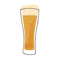 chope de bière illustration isolé sur fond blanc vecteur