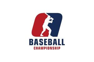 lettre q avec création de logo de baseball. éléments de modèle de conception de vecteur pour l'équipe sportive ou l'identité d'entreprise.