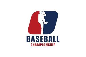 lettre o avec création de logo de baseball. éléments de modèle de conception de vecteur pour l'équipe sportive ou l'identité d'entreprise.