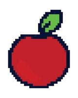 pixel art pomme vecteur
