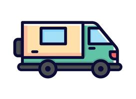 transport de camping-car vecteur
