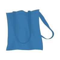 sac à provisions bleu vecteur