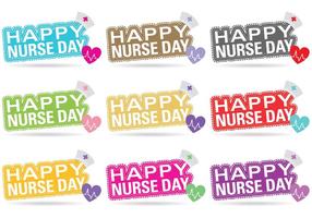 Nursery day vector titles