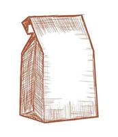 icône de paquet de papier vecteur
