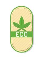 label écologique vecteur